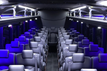 Charleston Charter Bus Interior