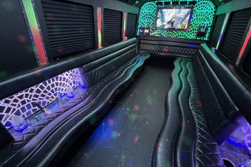 Charleston Limo Bus Interior