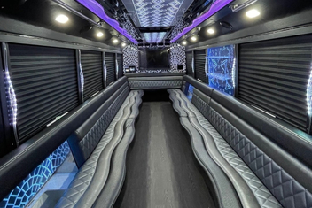 Charleston Party Bus Interior