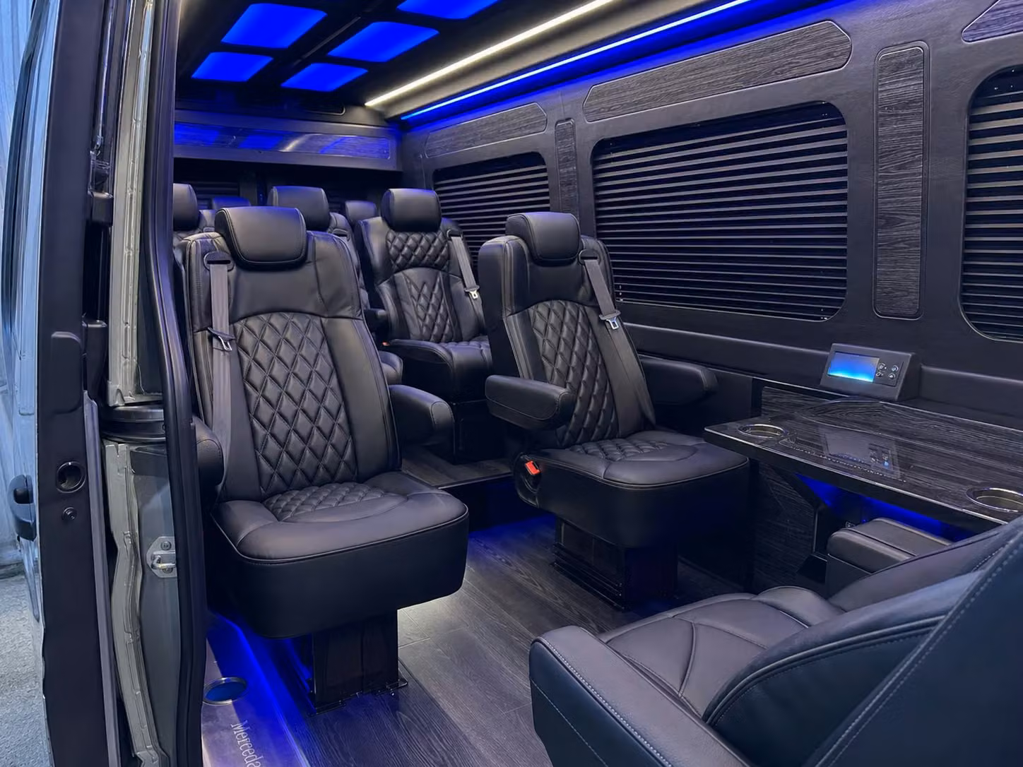 sprinter van transportation for groups and events across charleston